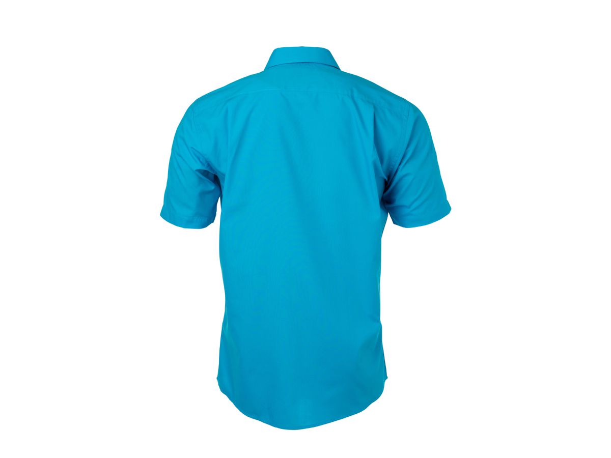 JN Men's Shirt Shortsleeve Poplin JN680 turquoise, Größe M