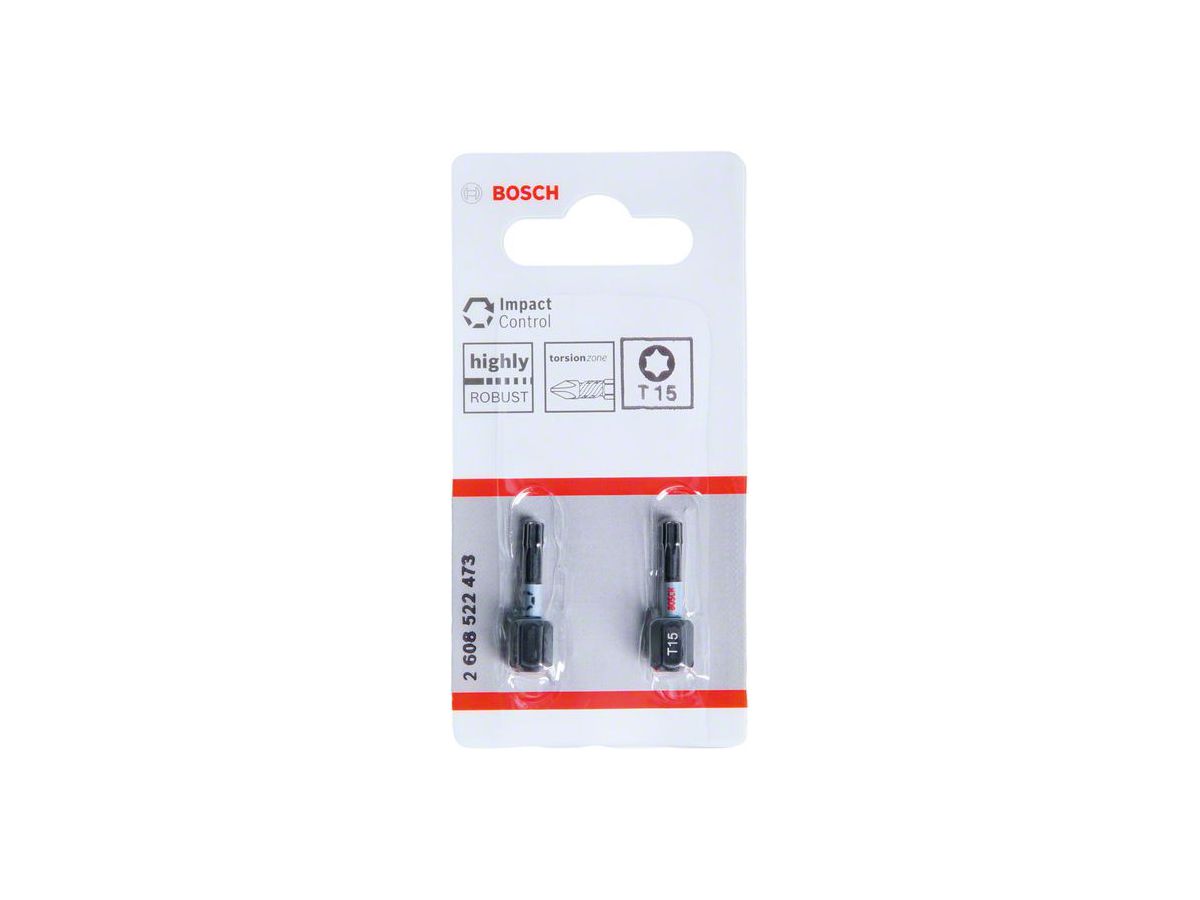 BOSCH Impact Control Insert Bit T15 VE 2