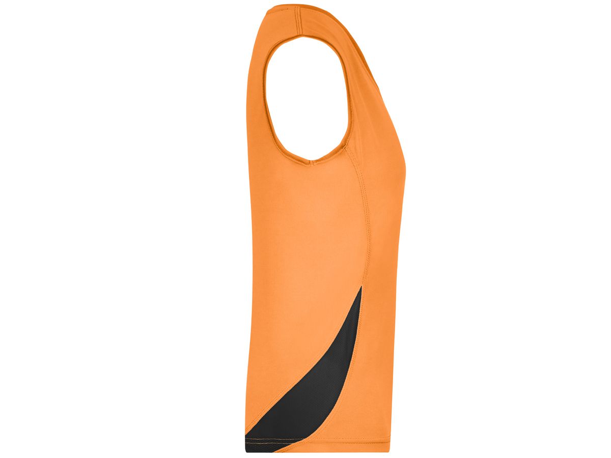 JN Ladies Running Tank JN315 100%PES, orange/black, Größe M