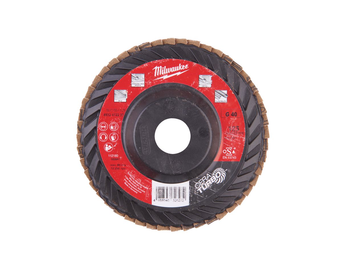 MILWAUKEE Fächerschleifsch. SLC50/125 K40 Keramik CERA TURBO Kunststoff-Schl.