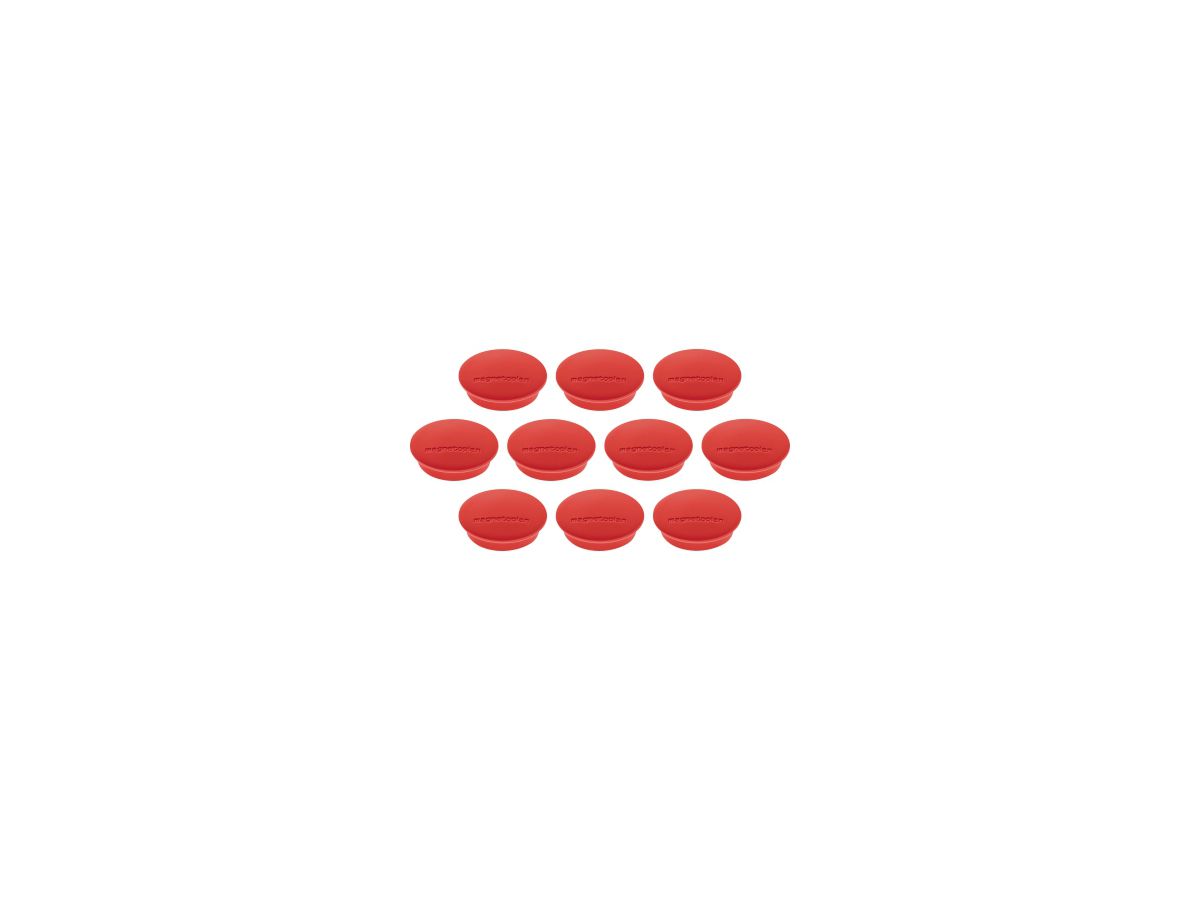 Magnet D=34mm VE=10 Haftkraft 1300 g rot