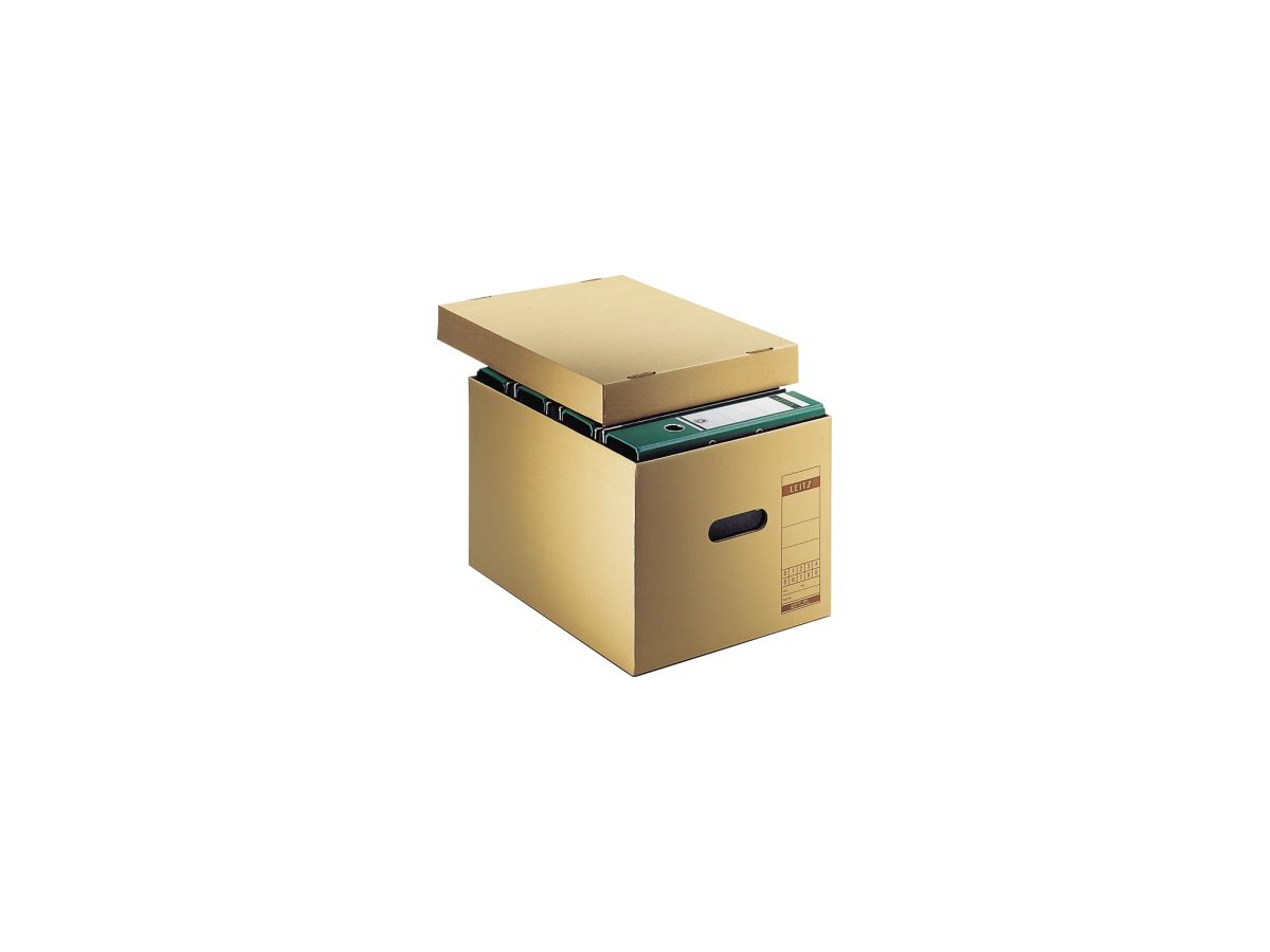 Leitz Archivbox 60810000 DIN A4 max. 7Ordner Pappe natronbraun