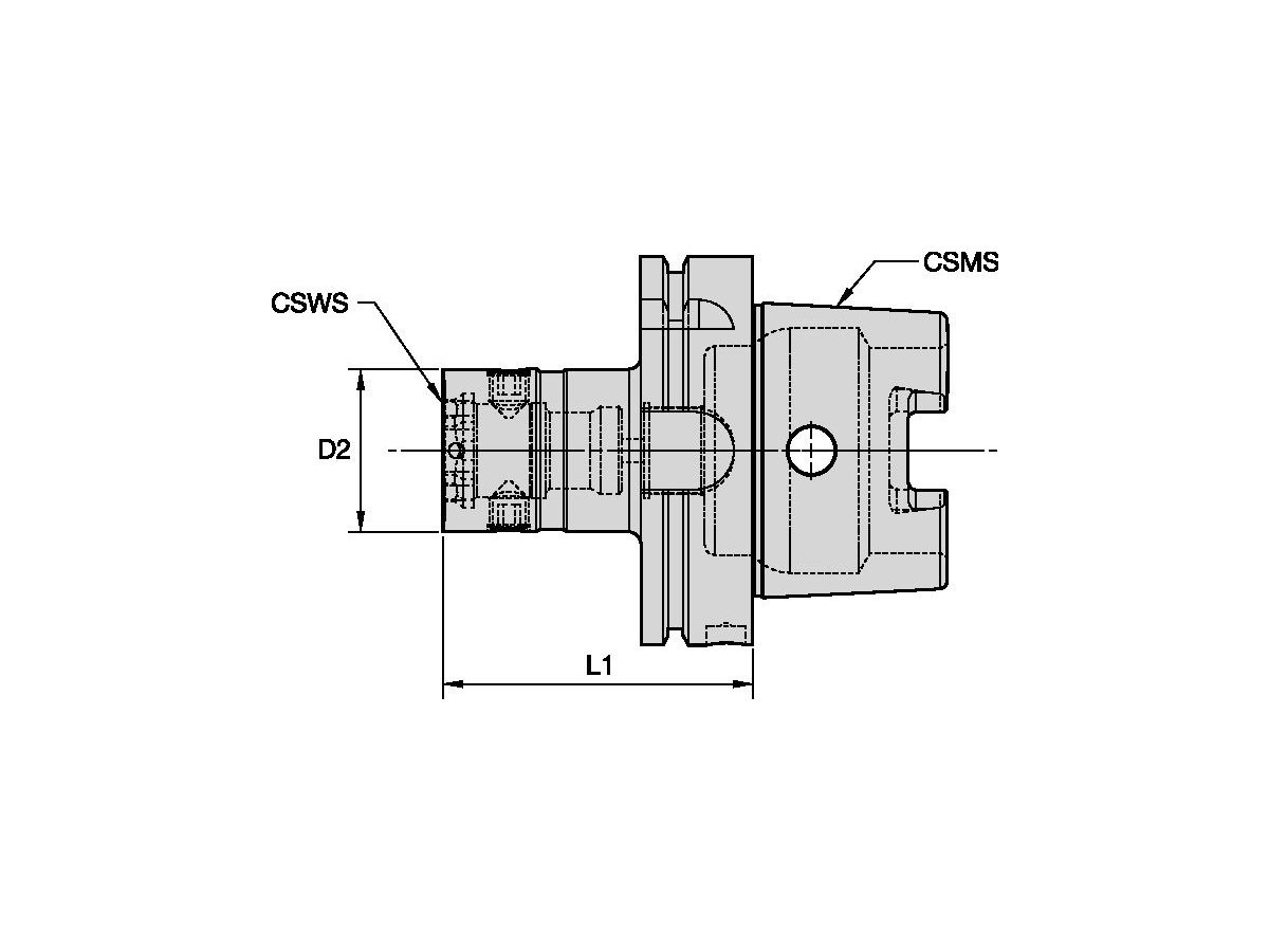 ERICKSON HSK100AHSK63100M REDUZIEREINSATZ DIN69893 HSK100A HSK63