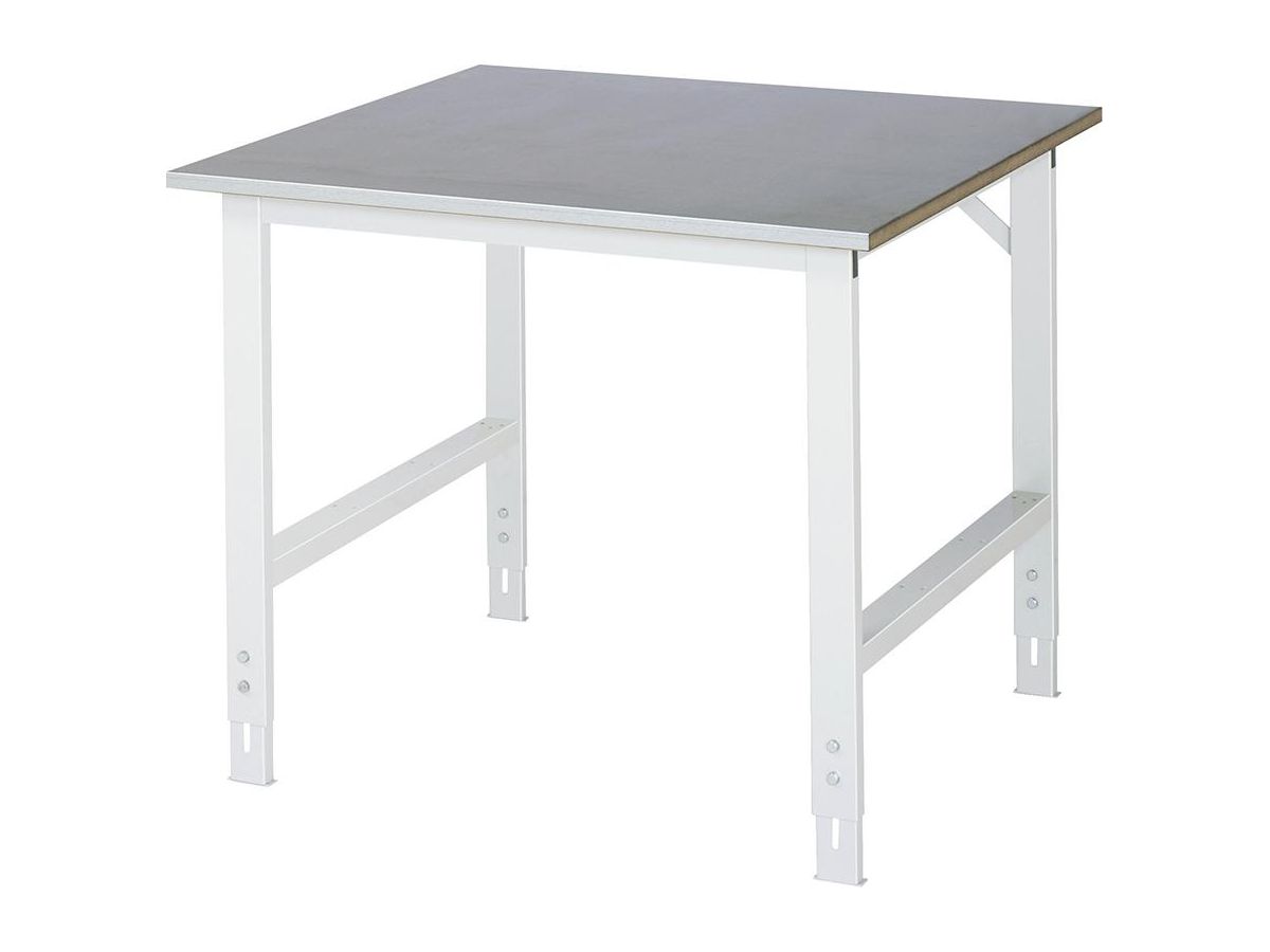 Grundtisch 6030, RAL 7035 Stahlblech 1000x1000 mm