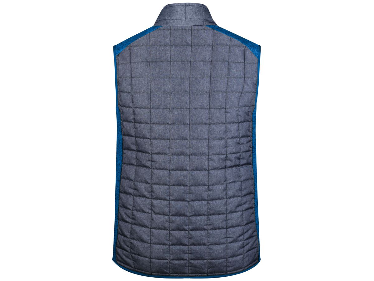 JN Men's Knitted Hybrid Vest JN740 royal-melange/anthracite-melange Gr. S