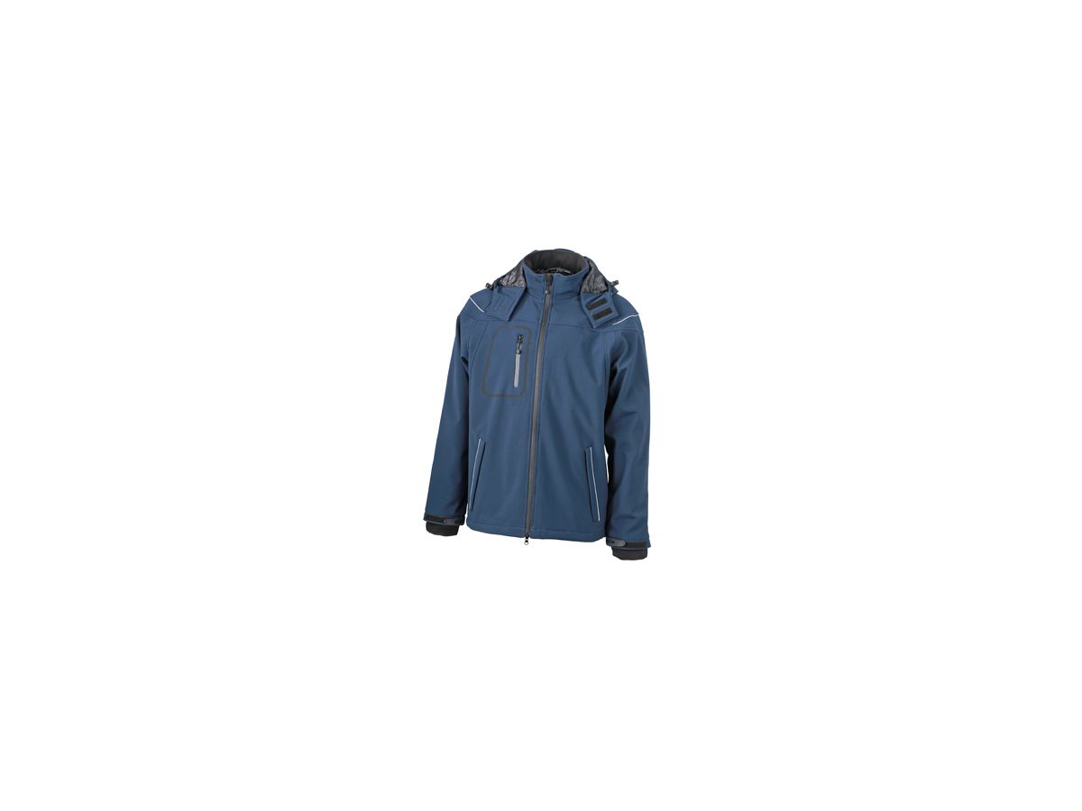 JN Mens Winter Softshell Jacket JN1000 95%PES/5%EL, navy, Größe M