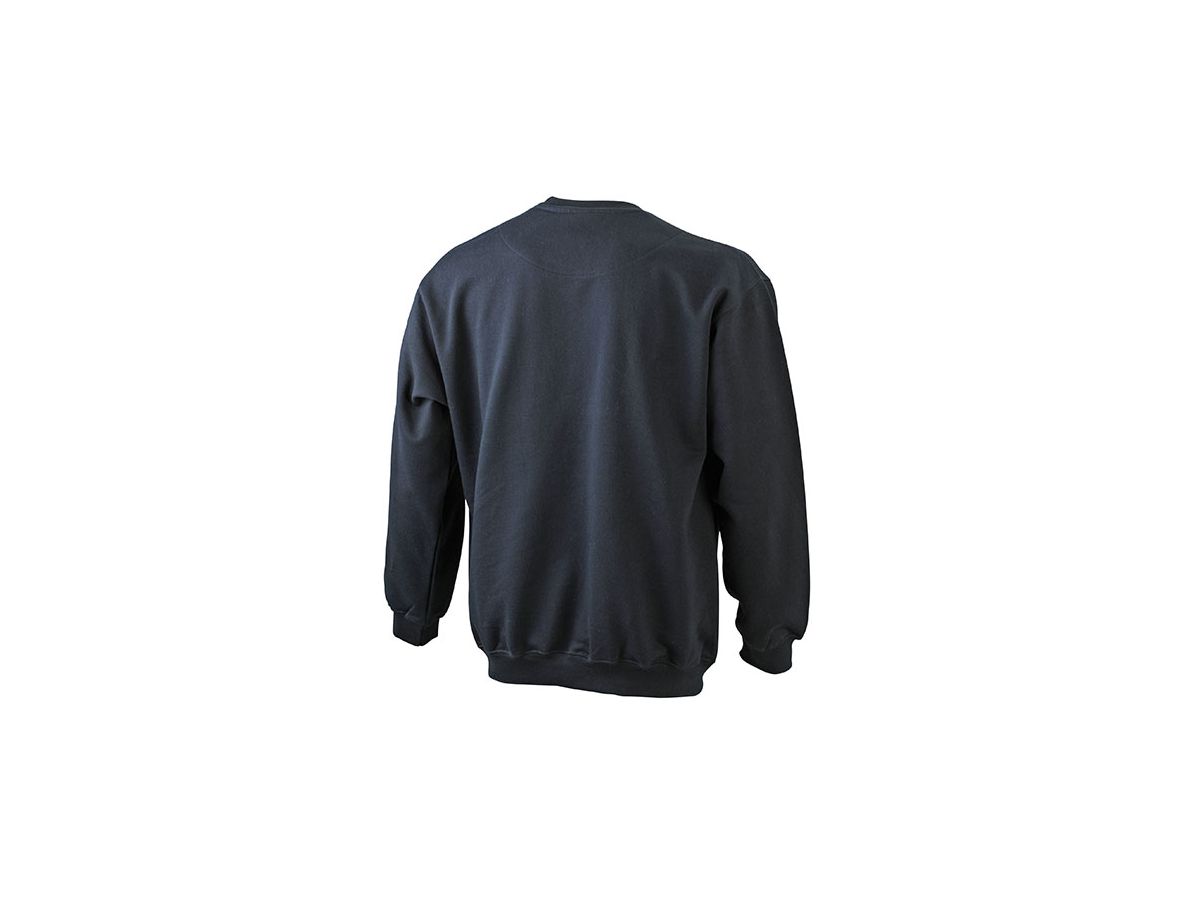 Men's Round Sweat Pocket JN924 80%BW/20%Pes, 300g/m² Fb. black