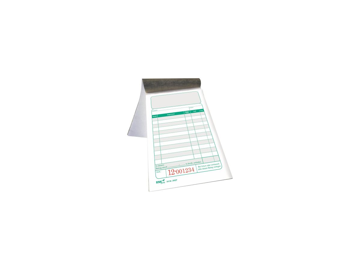 RNK Kassenblock 2952F 100x150mm 2x50Blatt
