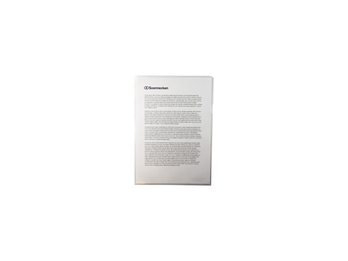 Soennecken Sichthülle 1509 DIN A4 PP transparent 10 St./Pack.