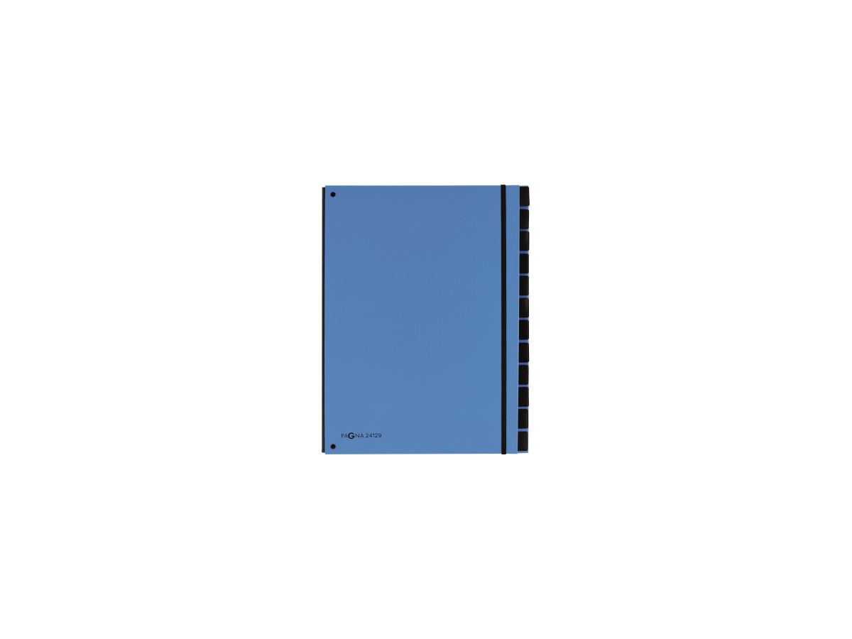 PAGNA Pultordner 24129-13 34x26,5x2cm 12Fächer hellblau