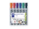 STAEDTLER Flipchartmaker Lumocolor 356 B WP6 2-5mm sort. 6 St./Pack.