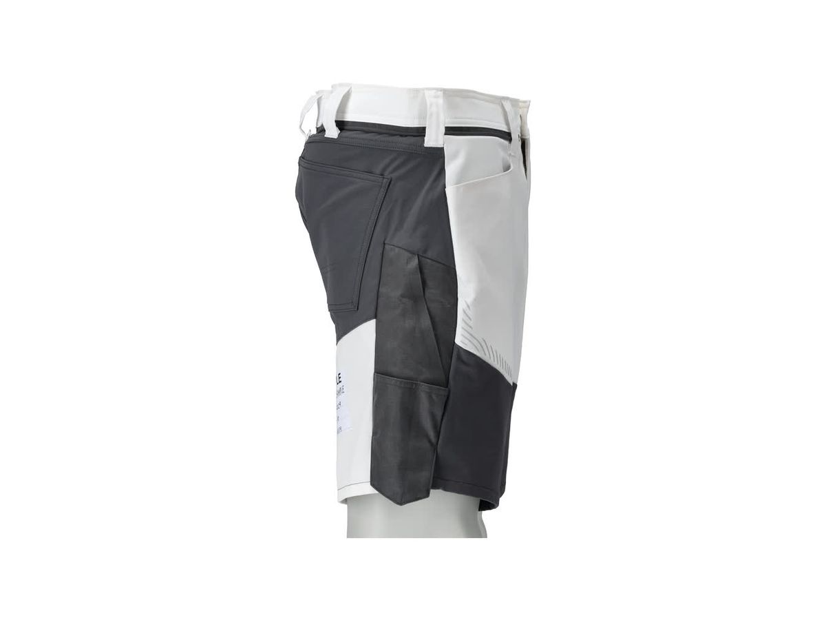MASCOT Customized Shorts Stretch Gr. C62 weiß/anthrazitgrau 25149-230