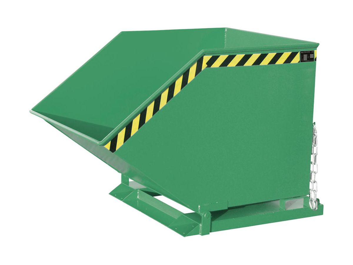 BAUER Spänebehälter SKK 800 Ral6011 Tragkr. 300Kg B910Xt1420Xh975mm