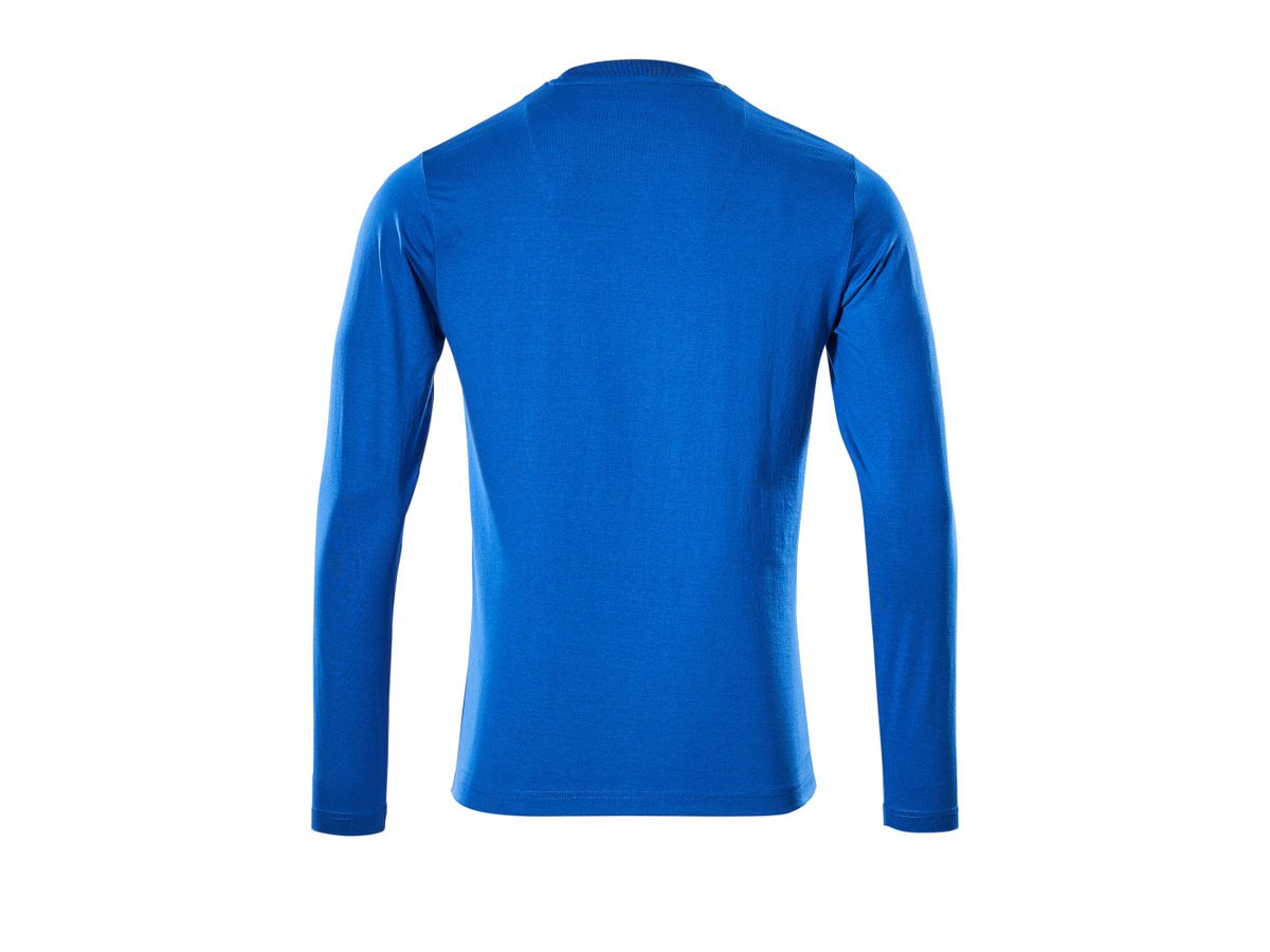 MASCOT T-Shirt langarm Crossover ProWash Azurblau 4XL, 20181-959-91