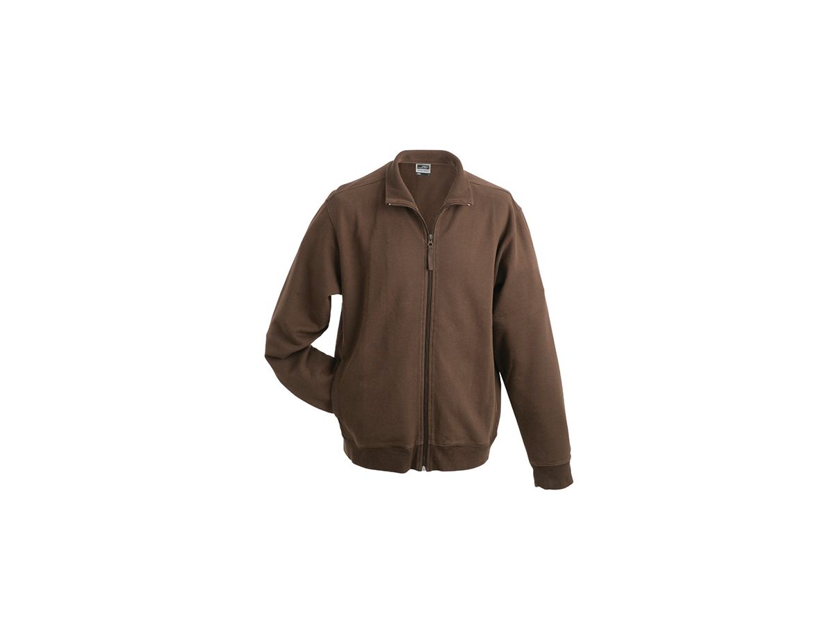 JN Sweat Jacket JN058 100%BW, brown, Größe M