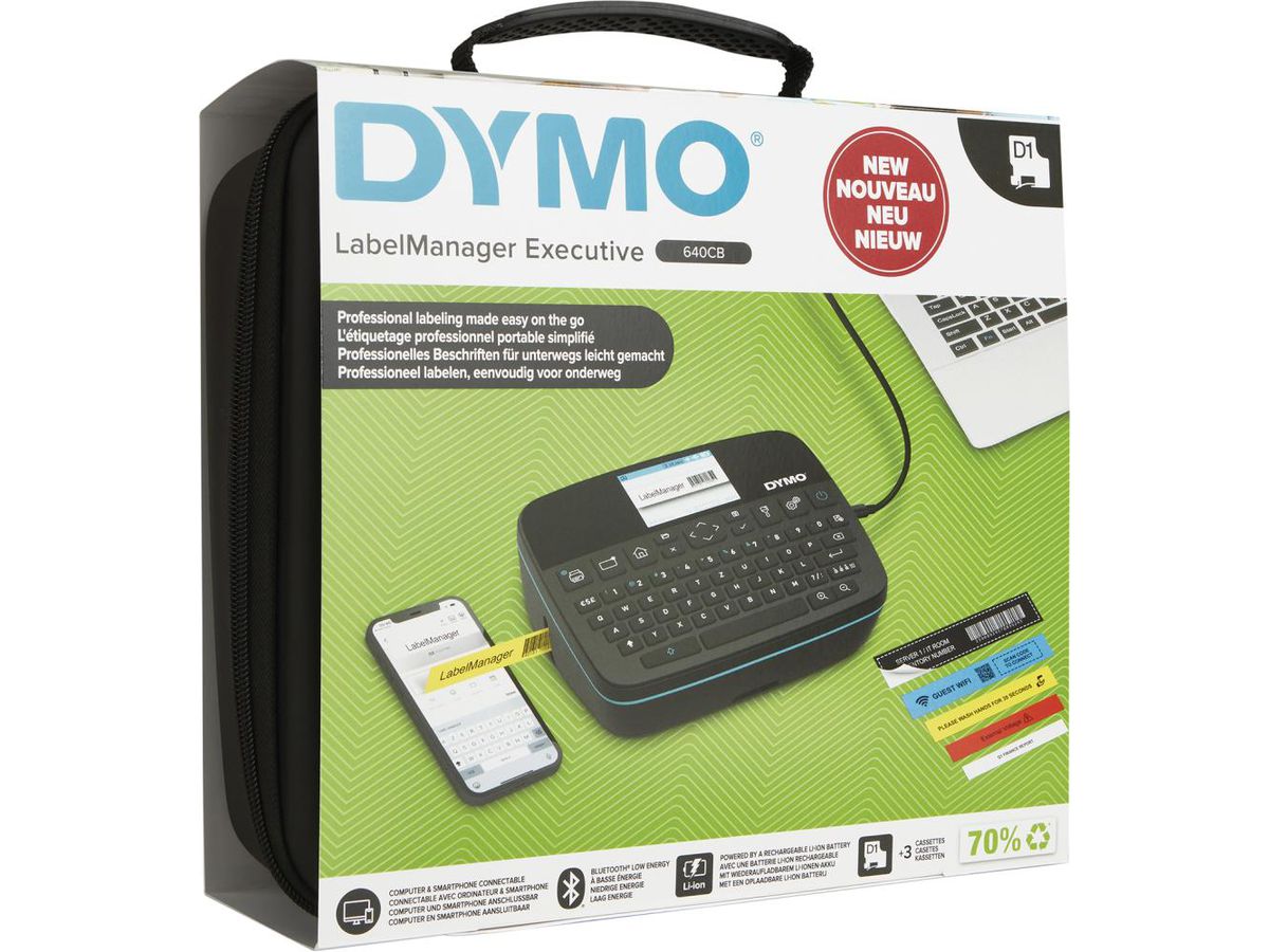 DYMO LabelManager Executi 640CB m.3 D1 Schriftbän. inkl.Softcase-Tragetasche