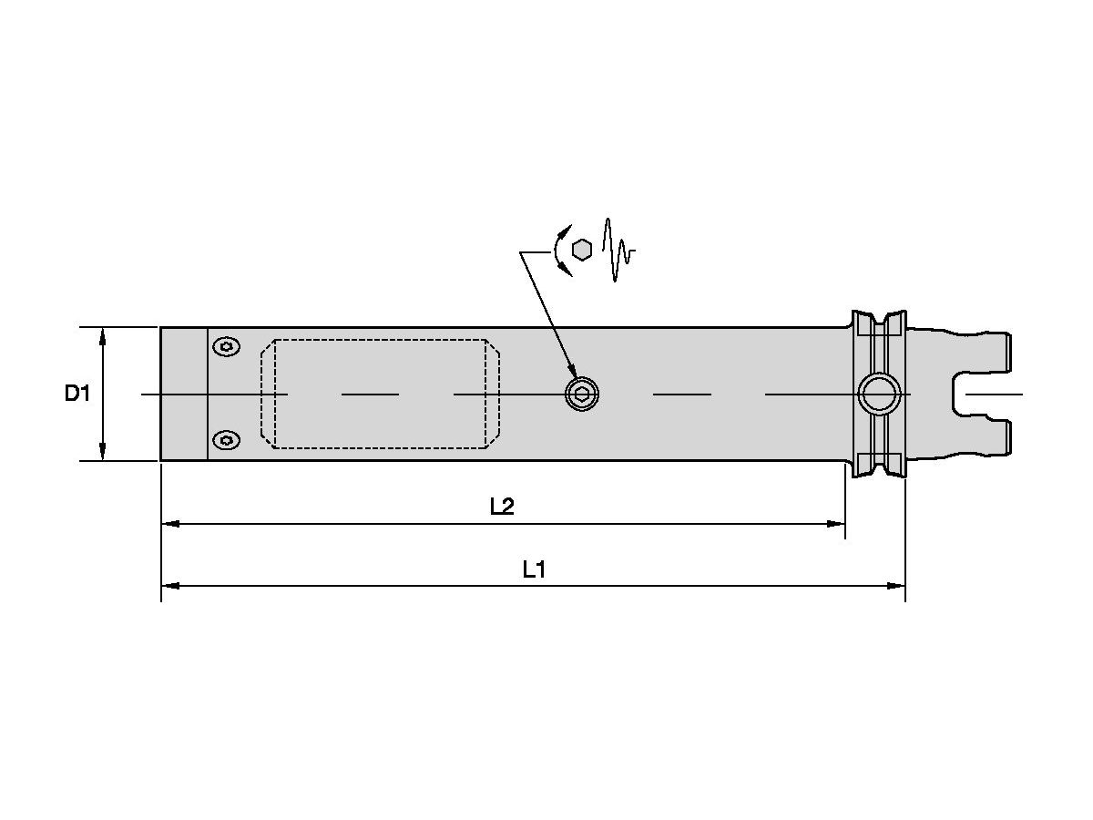 KENNAMETAL KM63TSD28TTB14 KM63TS SCHWINGUNGSGEDAEMPFTE BOHRSTANGE
