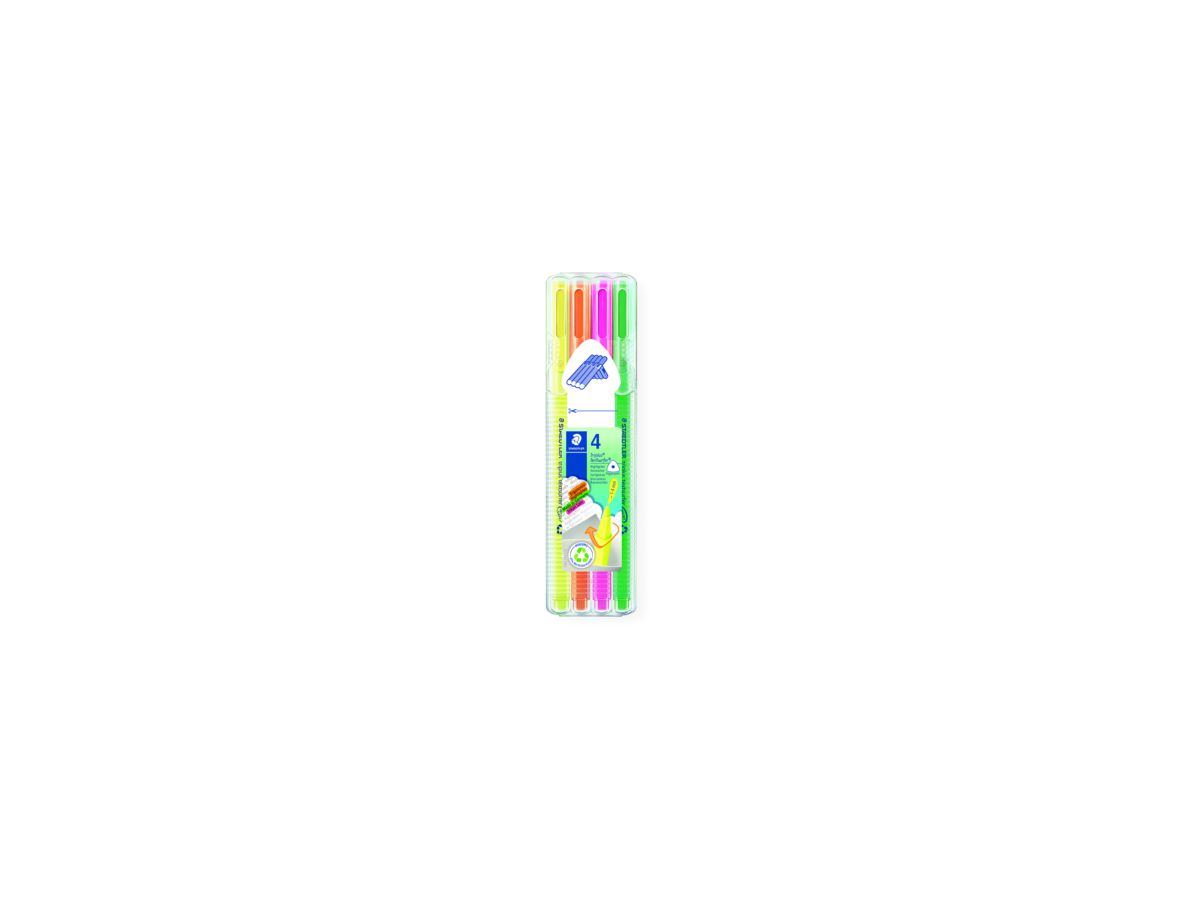 STAED Textmarker triplus 362 4er Etui (ge pi or gn)