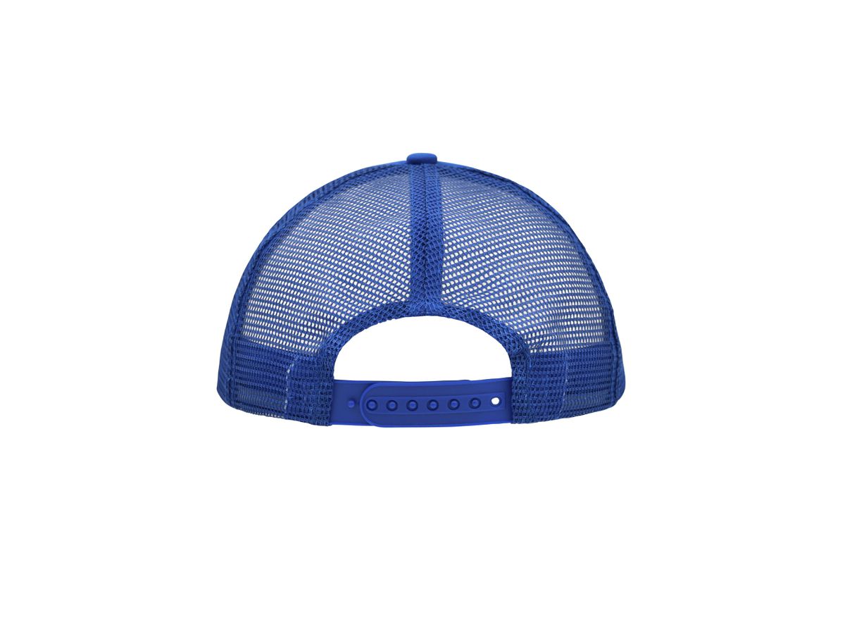 mb 5 Panel Polyester Mesh Cap MB070 white/royal, Größe one size