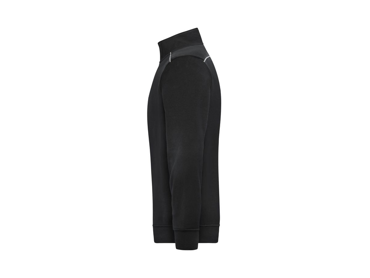 JN Sweatshirt mit Stehkragen JN895 black, Größe M