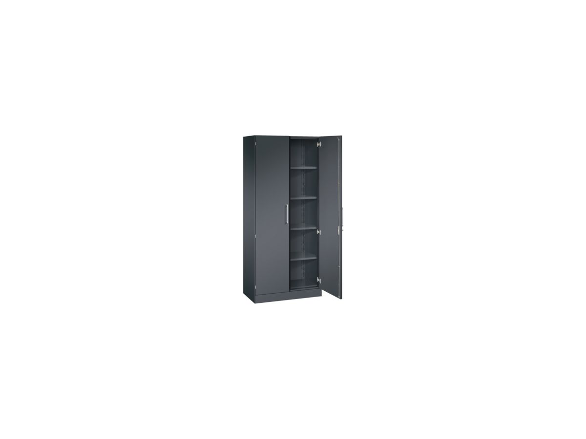 C+P Aktenschrank 141003000S10030 1980x800x435mm sgr/sgr