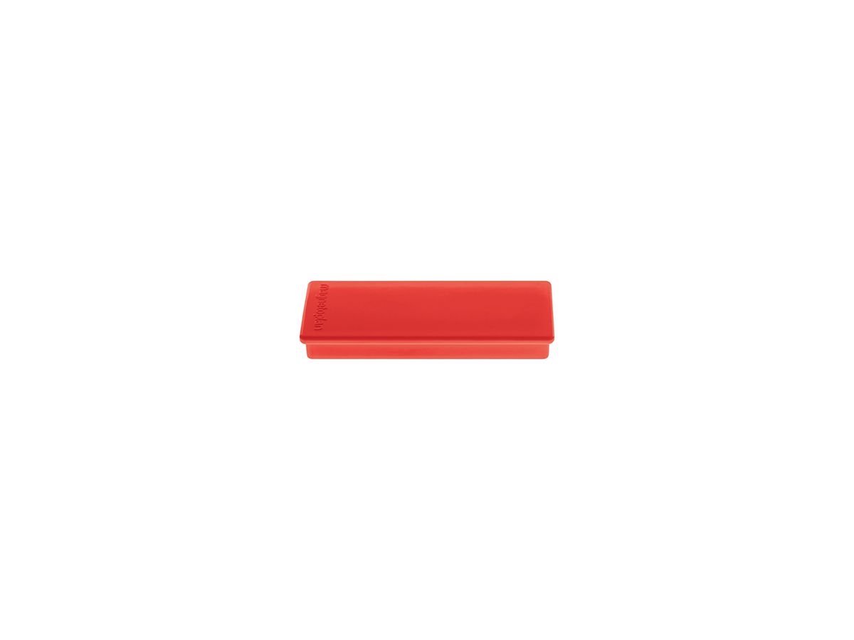 magnetoplan Magnet 16653 54x19mm rot 10 St./Pack.