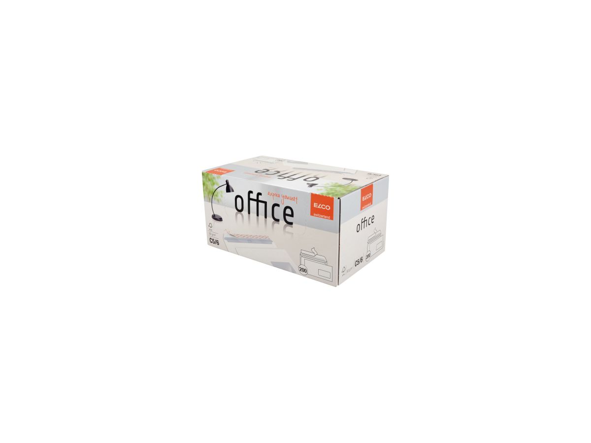 ELCO Briefumschlag Office 7453412 DL mF hk weiß 200 St./Pack.