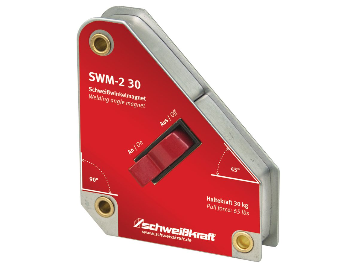 SWM-2 30 Schweißwinkelmagnet 45° / 90° schaltbar 110x95x25mm SCHWEIßKRAFT