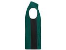 JN Men's Workwear Fleece Vest JN856 100%PES, dark-green/black, Größe XS