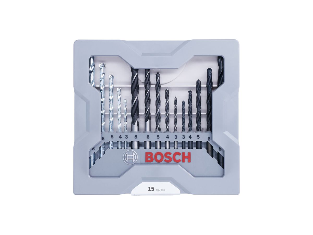Bosch gemischtes Bohrerset 15 tlg. und Beton, 15-teilig