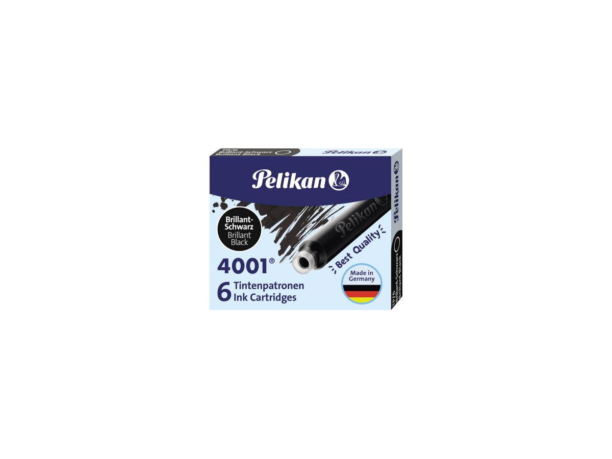 Pelikan Tintenpatrone 301218 brillant-schwarz 6 St./Pack.
