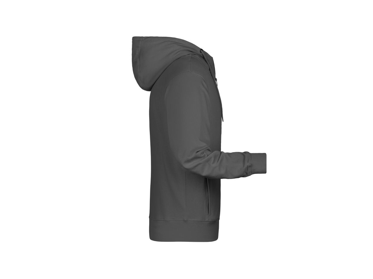JN Men's Zip Hoody 8026 graphite, Größe XL