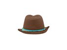mb Trendy Summer Hat MB6703 nougat/turquoise, Größe S/M
