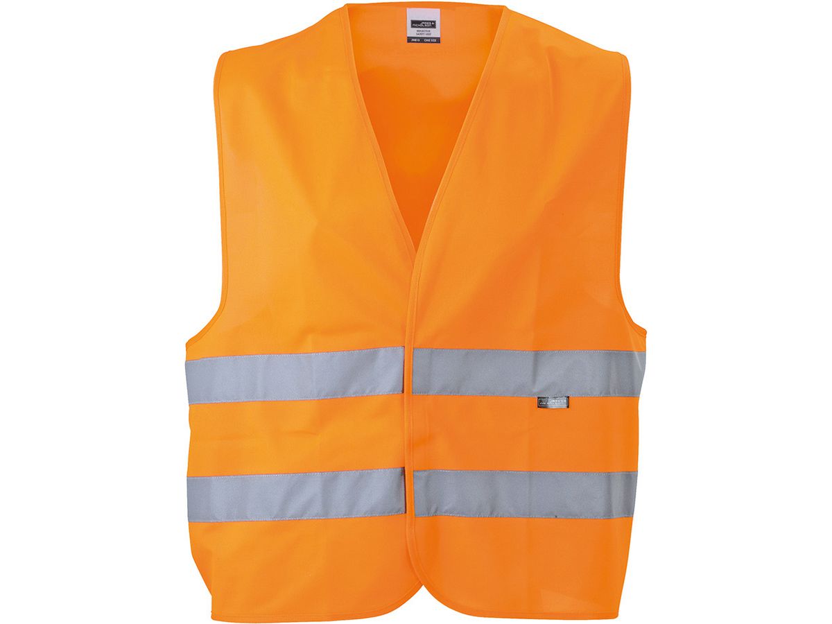 JN Safety Vest Kids JN815K 100%PES, fluorescent-orange, Gr one size