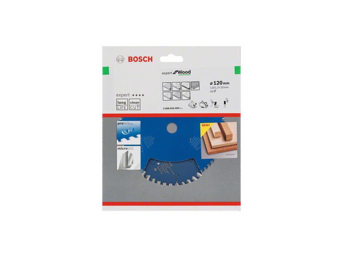 BOSCH Kreissägeblatt Expert for Wood 120x20x1,8/1,3 mm, 40 Z