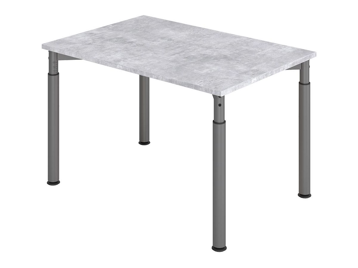 Schreibtisch 4-Fuß 1200x800 mm Beton