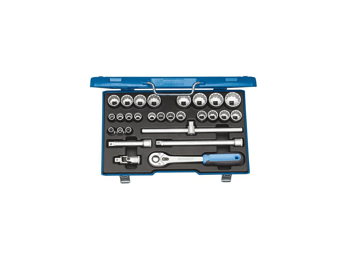 Socket wrench set 1/2" 28pc. D19 VMU-10 Gedore