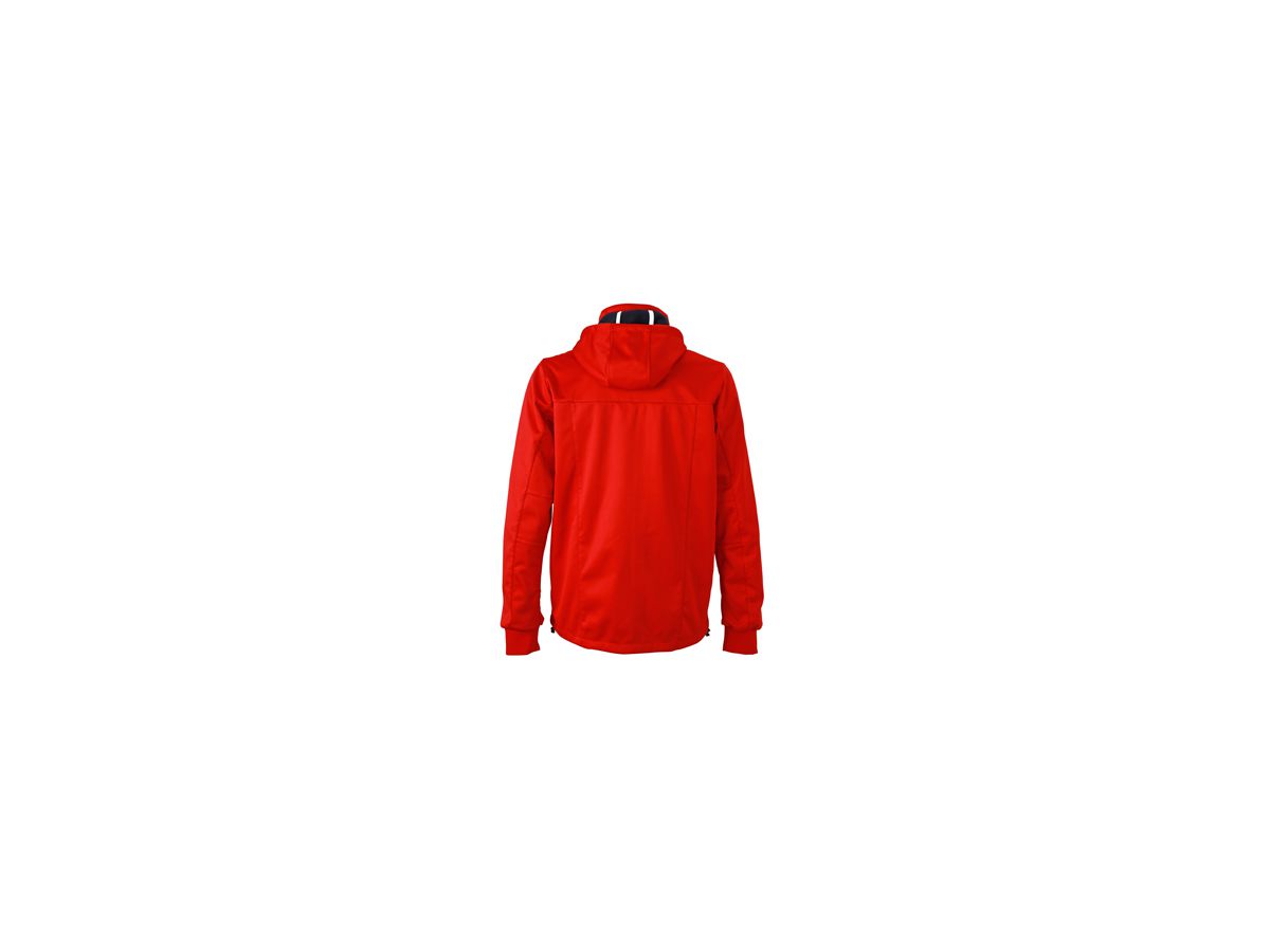 JN Mens Maritime Jacket JN1078 100%PES, red/navy/white, Größe XL