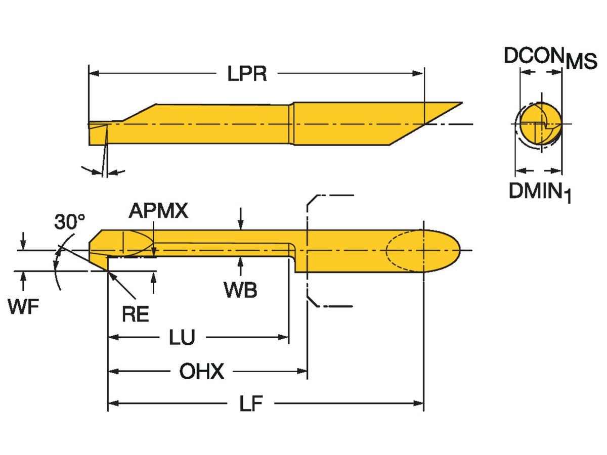 COROMANT CoroTurn XS VHM-Schneideinsatz CXS-07B090-15-7230R1025