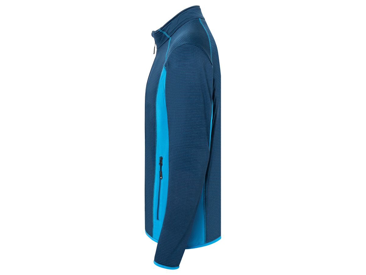 JN Men's Structure Fleece Jacket JN784 navy/bright-blue, Größe M
