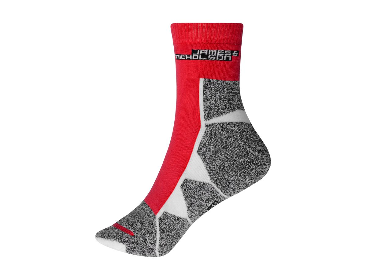 JN Sport Socks JN215 red/white, Größe 42-44