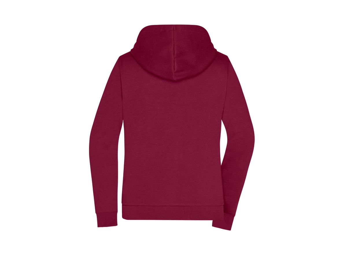 JN Promo Zip Hoody Lady JN755 80%BW/20%PES wine Gr. 3XL