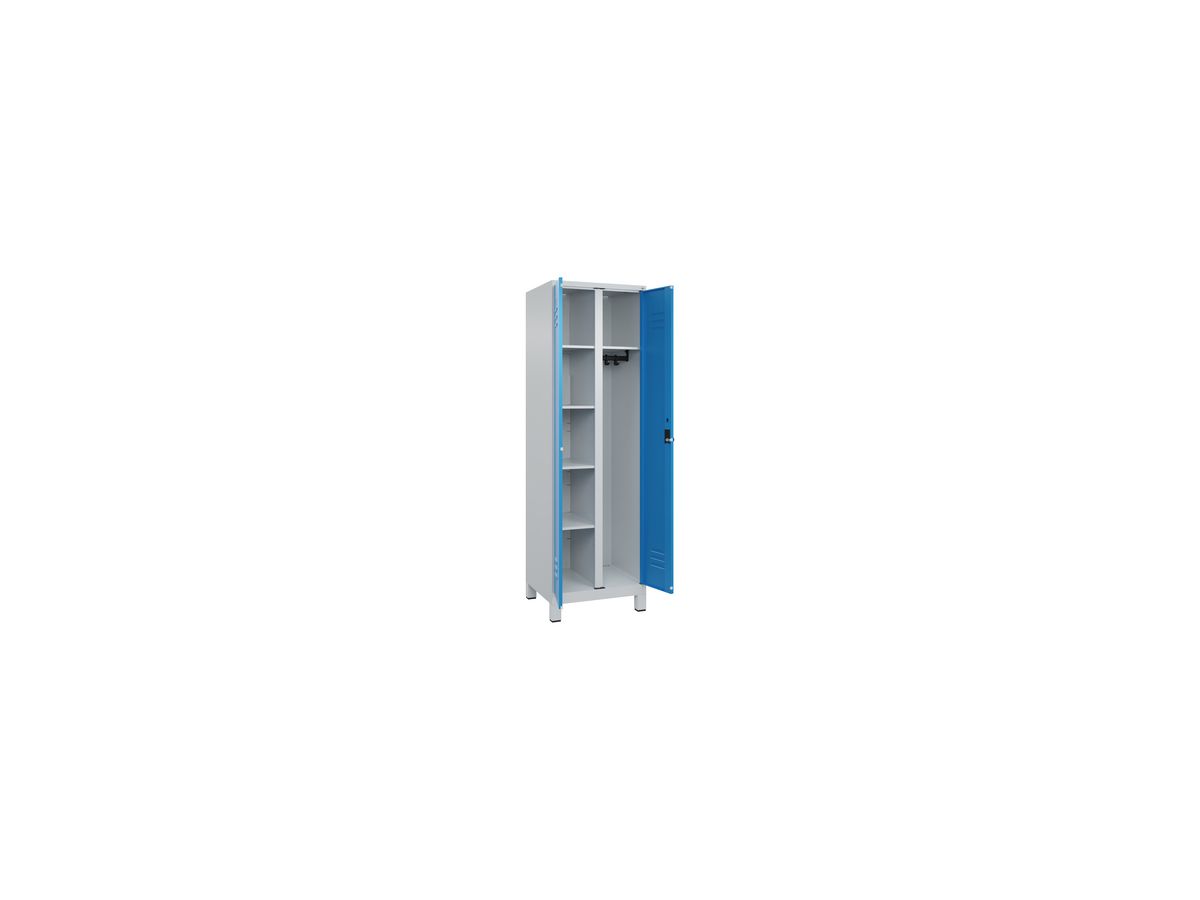 C+P Wäsche-Gard.-Schrank CLASSIC, Füße 1950x600x500mm, 7035/5012