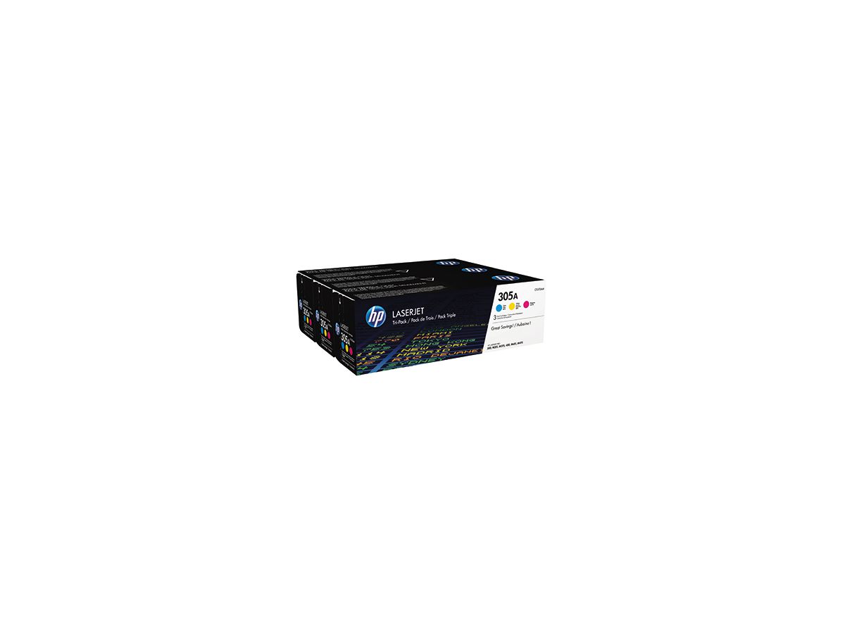 HP Toner CF370AM Nr.305A c/m/y 3 St./Pack.