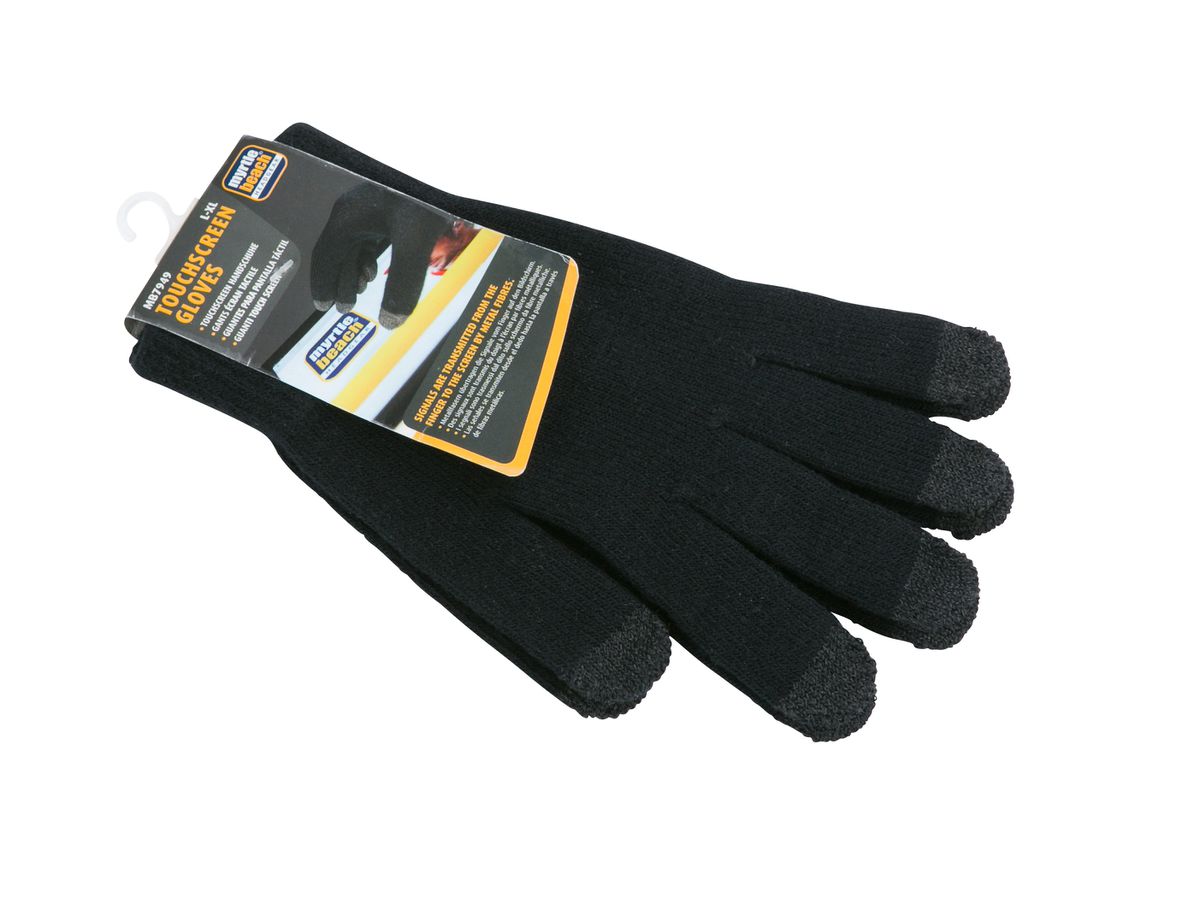 mb  Touch-Screen Knitted Gloves MB7949 80%PAC/14%PES/5%EL/1%MF, black, Gr. L/XL