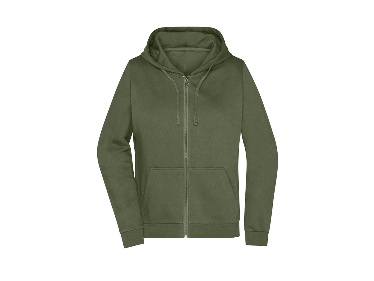 JN Promo Zip Hoody Lady JN755 80%BW/20%PES olive Gr. L