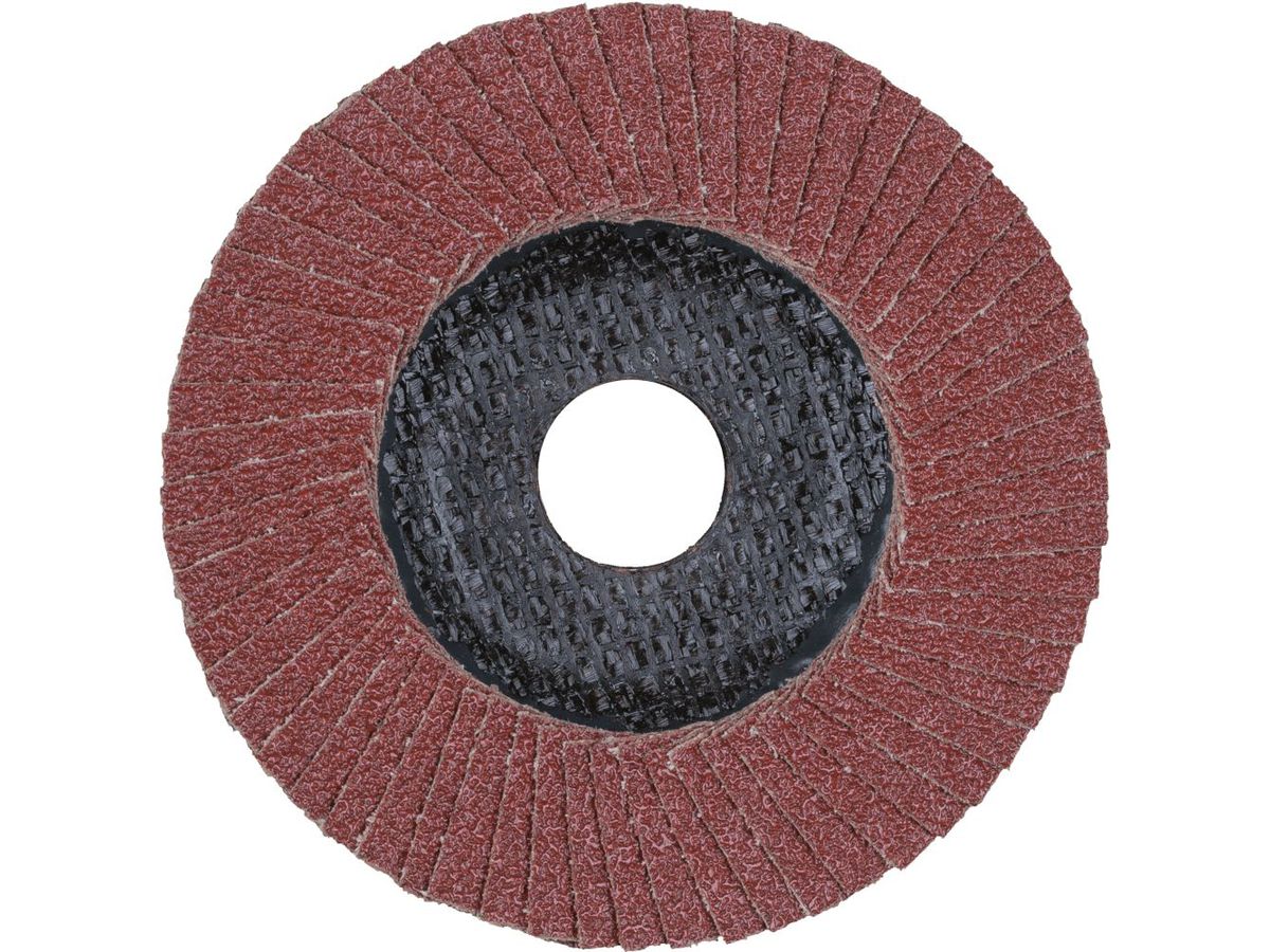 PFERD Fächerschleifscheibe Korund 115x22mm gerade K60