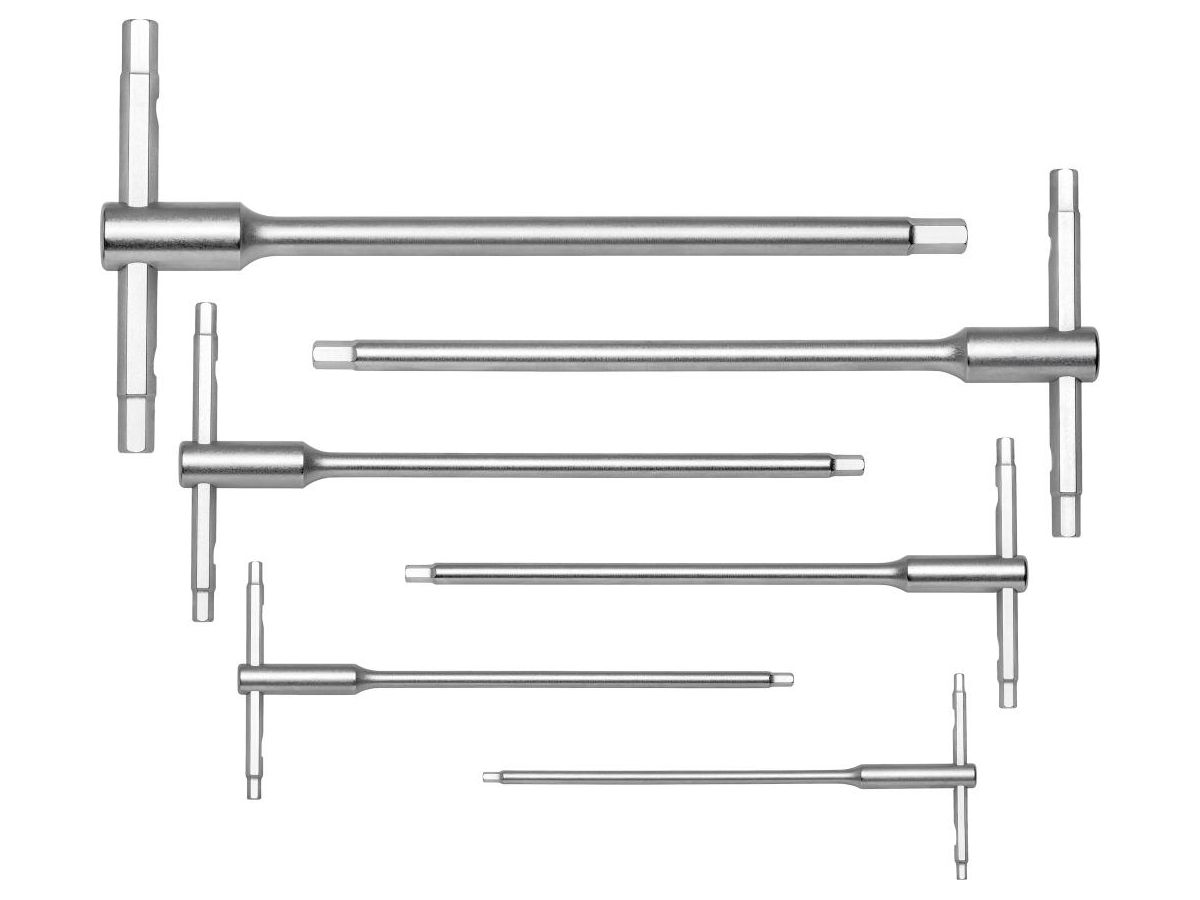 T-greep schroevendraaier-set met schuifg reep 6-delig 3-10mm PB Swiss Tools