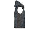 JN Men's Knitted Hybrid Vest JN768 grey-melange/anthracite-melange, Größe M
