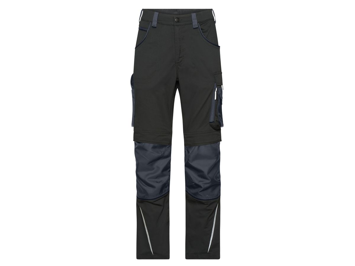JN Workwear Pants Slim Line JN1832 black/carbon Gr. 64